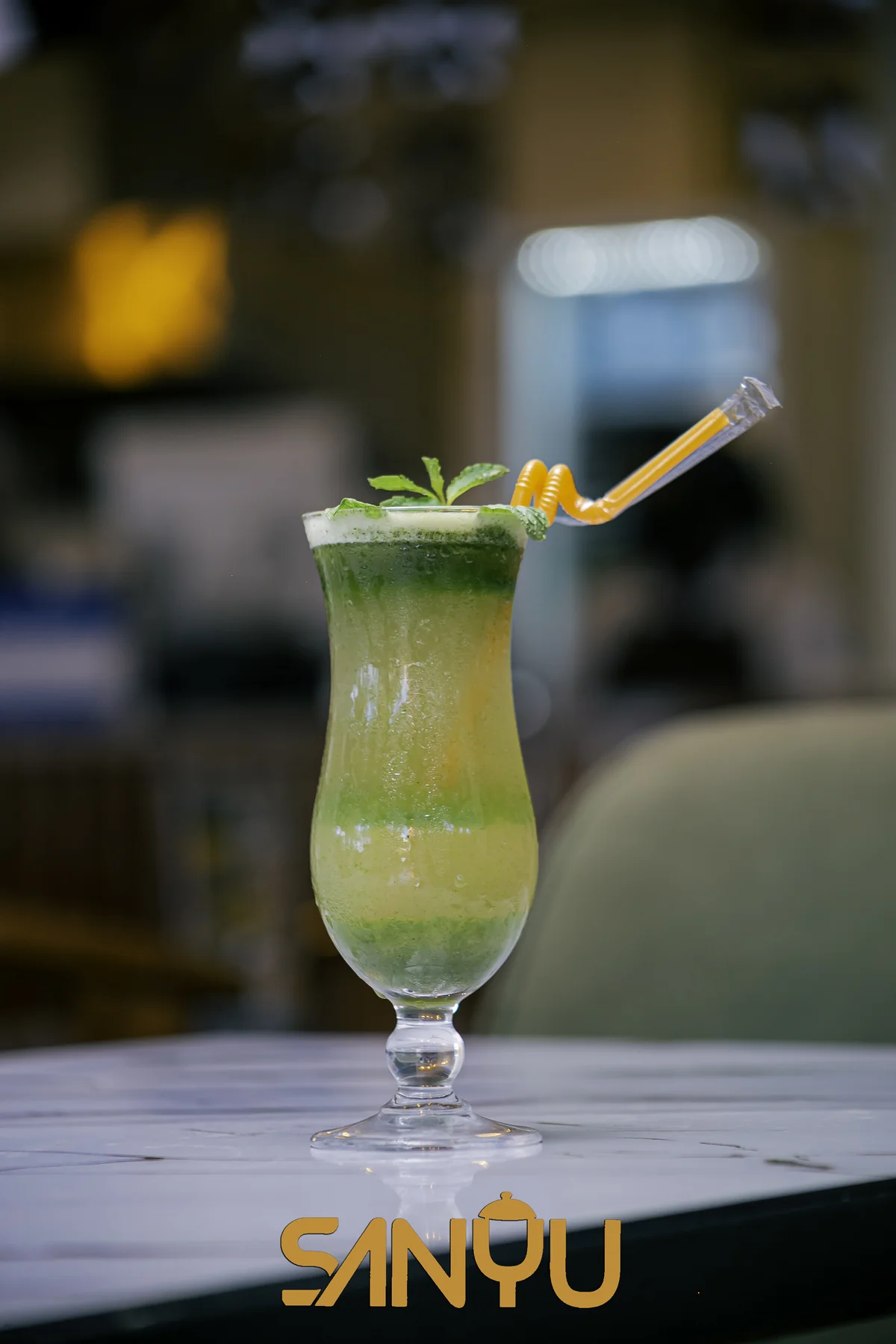 Refreshing mint juice